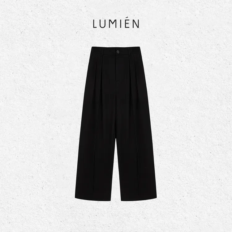 【LUMIEN 新品】“垂感裤”老钱风西裤直筒阔腿裤女LX5HKK088