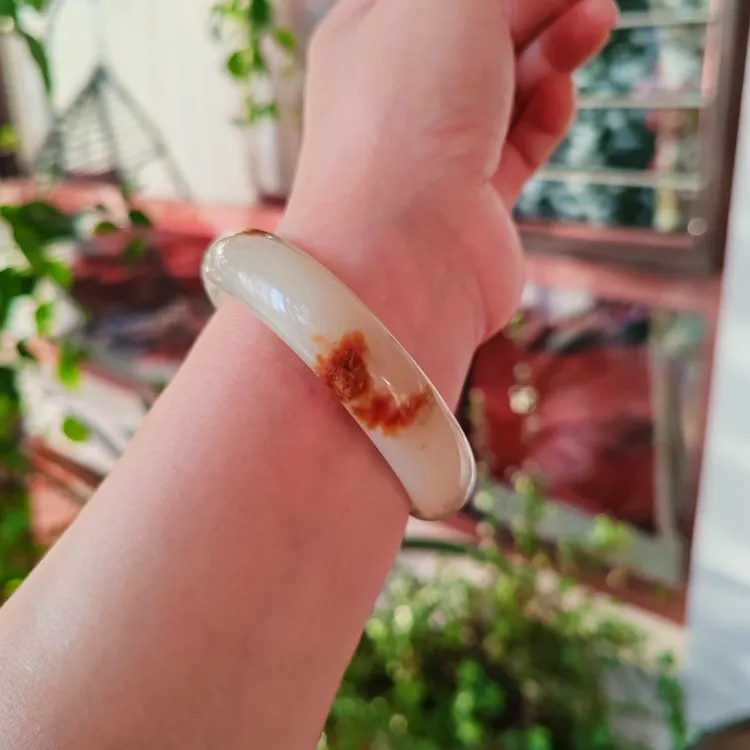 和田玉手镯和田玉玉白玉玉镯