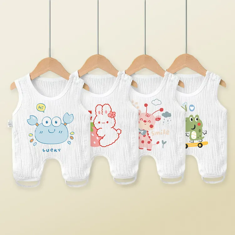 婴儿纯棉纱布半背肚兜夏季薄款新生儿护肚脐围男女宝宝防着凉裹肚