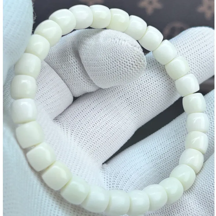 精品白玉菩提【非菩提根】老型桶珠多尺寸