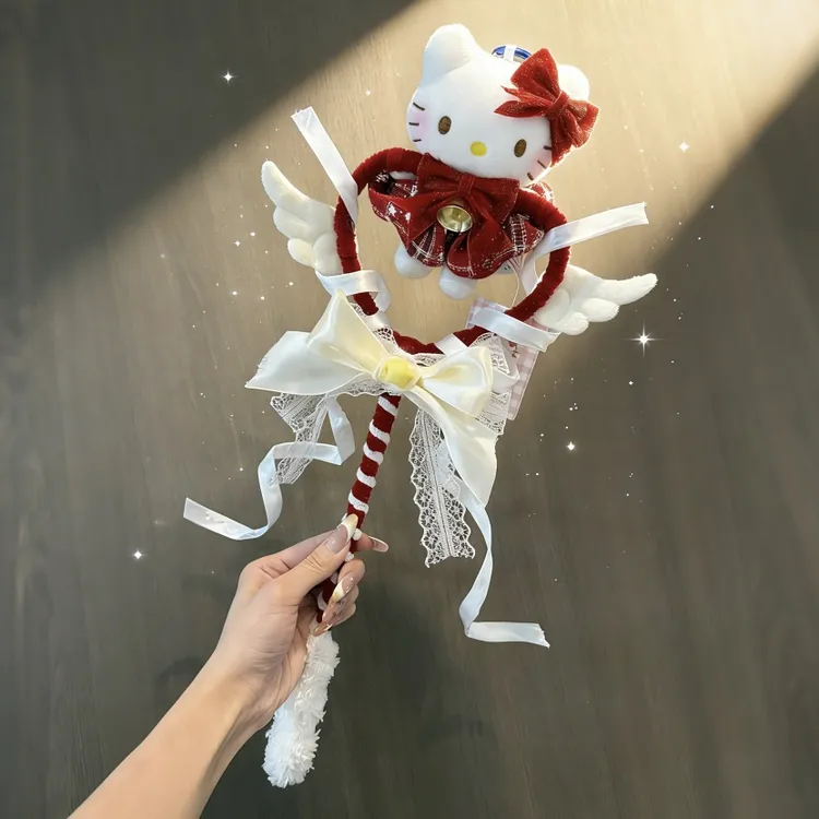 正版hellokitty真爱魔法棒kt三丽鸥包包挂件惊喜送人生日礼物女