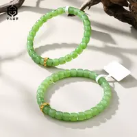 【举石臻品】TH0923-564-156和田玉手串18k(一件/多样性发）S