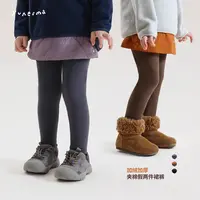 允儿妈女童冬季新款假两件加绒裙裤儿童秋冬保暖裤宝宝加厚打底裤