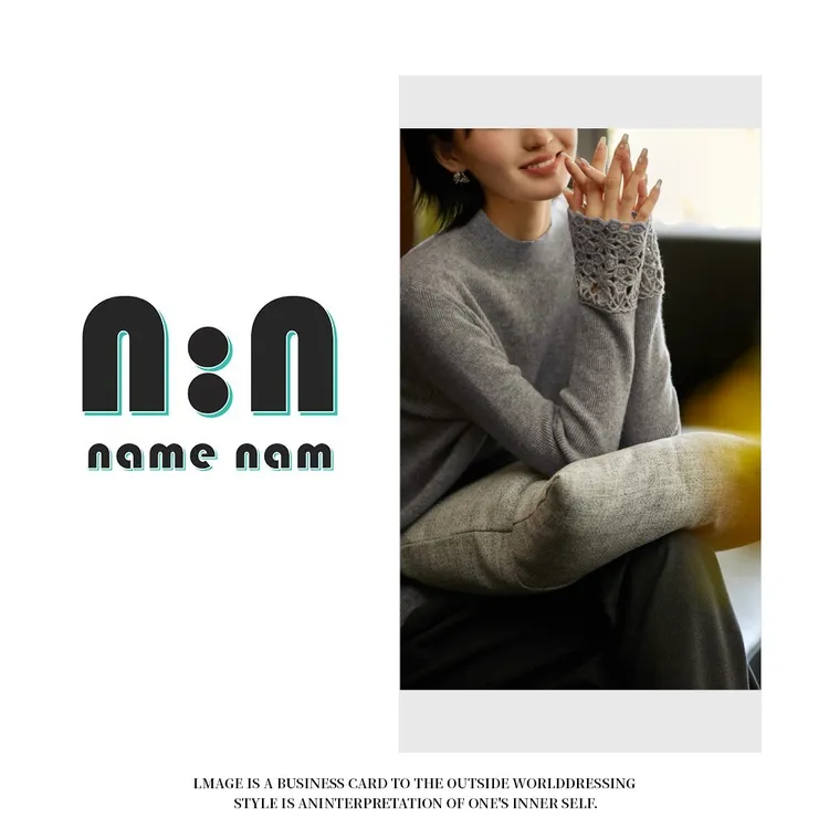 高定钩花袖打底」气质小半领加厚保暖内搭长袖针织衫打底