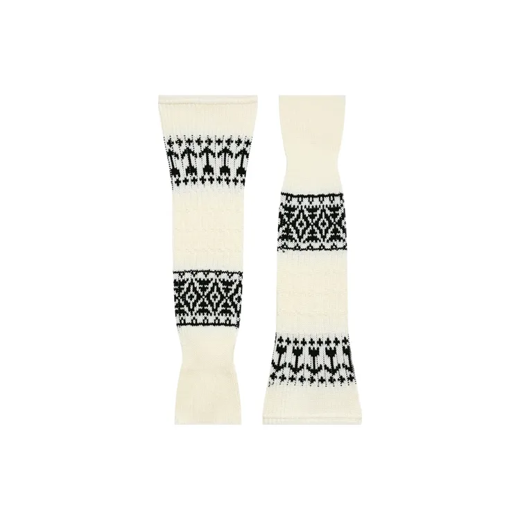 HELA AOMI 绵羊毛贴身亲肤费尔岛提花袜套CY5DM96503