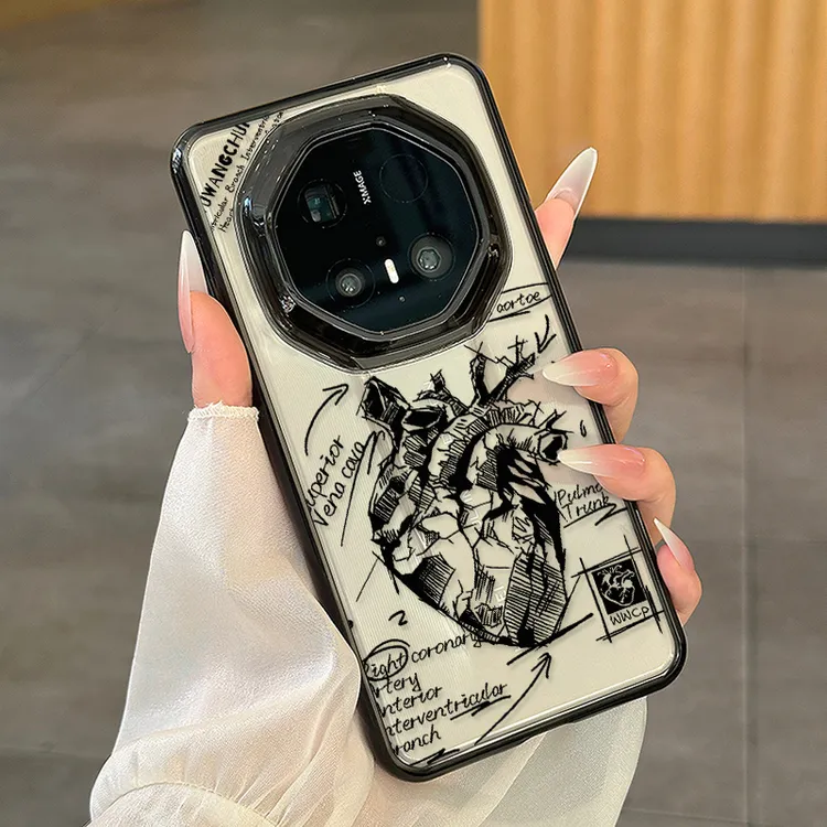 适用于华为mate70RS非凡大师手机壳Mate60RS创意个性心脏手机壳