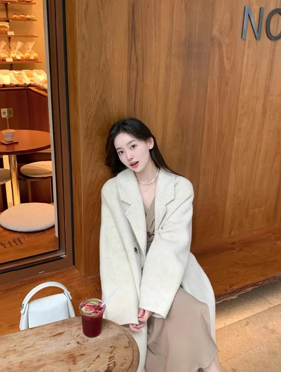 呢子女毛呢外套秋冬高级感小个子韩系2025大衣女秋冬高级感