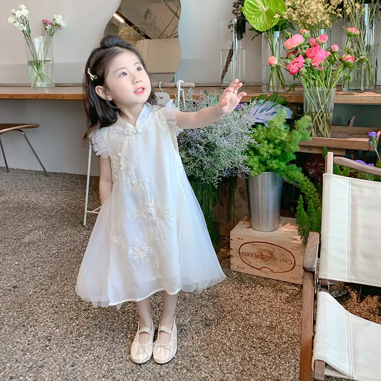 女宝宝公主裙女童A字裙夏季连衣裙儿童旗袍童装女孩裙子中国风