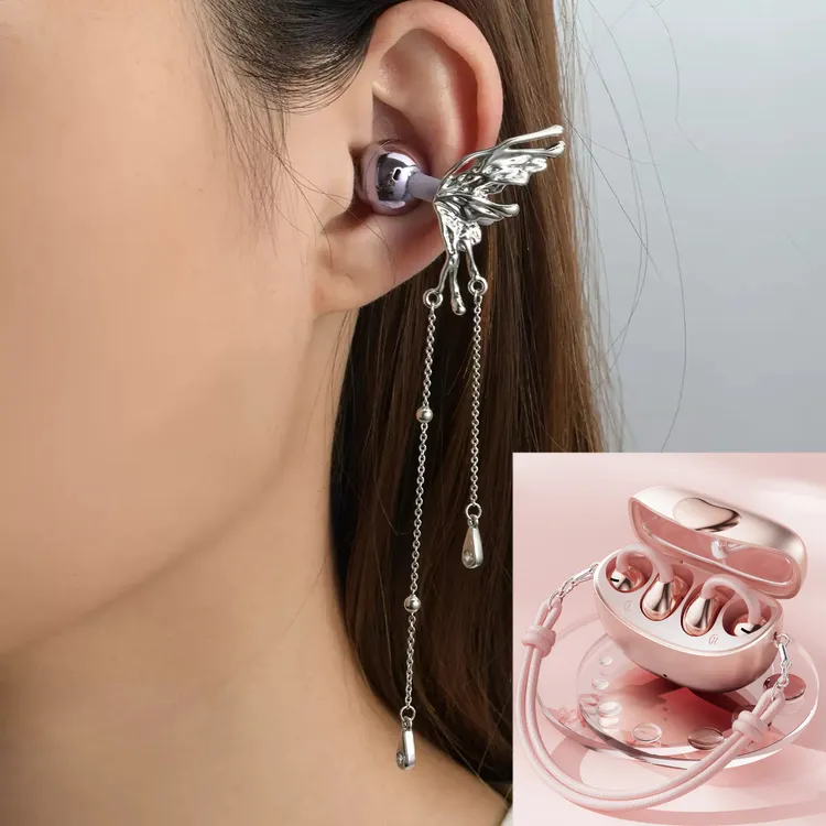 【赠送保护袋+手链】女生专用蓝牙耳机第三代夹耳式高品质耳夹耳饰