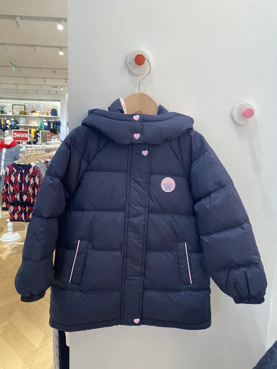 POLOWALK25nnian冬季新品儿童羽绒服经典百搭款中长款