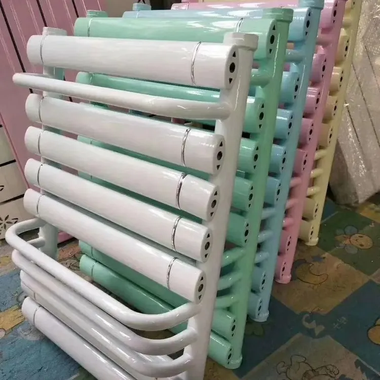 纯铜铝复合小背篓卫生间壁挂式水地暖超薄散热暖气片