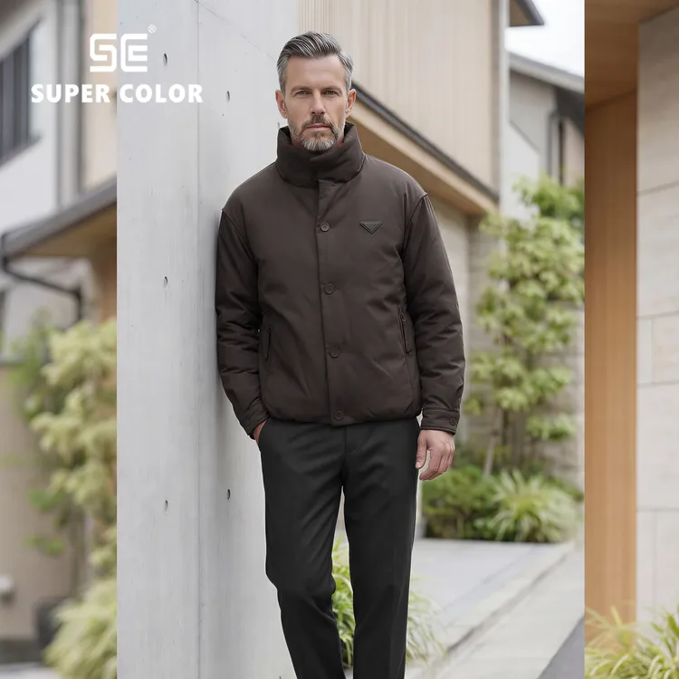 supercolor【黑武士羽绒服】25ss//新款轻奢百搭立领纯色羽绒服