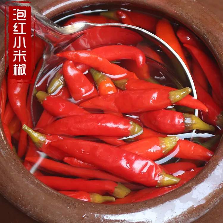 泡辣椒七可小米辣豆四川重庆泡菜老坛腌制泡菜下饭菜酸菜大头菜