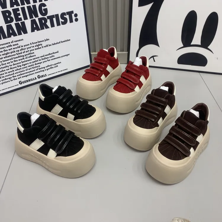 俏洋哥倪911-62韩版厚底6公分牛反绒皮休闲复古潮流小个子乐福鞋
