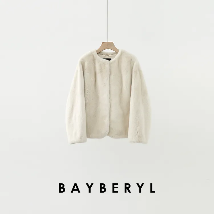 BAYBERYL老贝曙光之城*水水圆领轻奢百搭秋冬外套PY4J1828-10/7