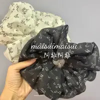 【阿敲】A1939~韩版时尚洋气碎花甜美温柔大肠气质马尾-麦穗头饰