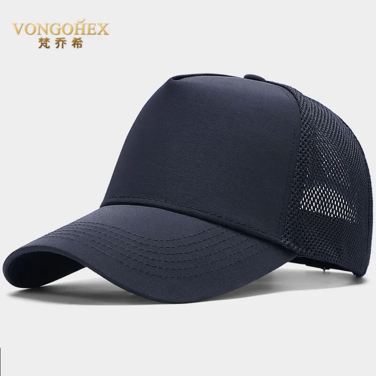 VONGOHEX帽子男夏季超轻薄款棒球帽男透气后网防晒帽大头围显脸小
