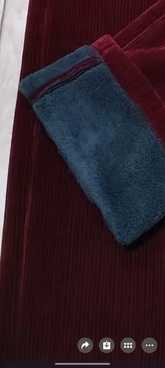 冬季雪尼尔加绒保暖裤