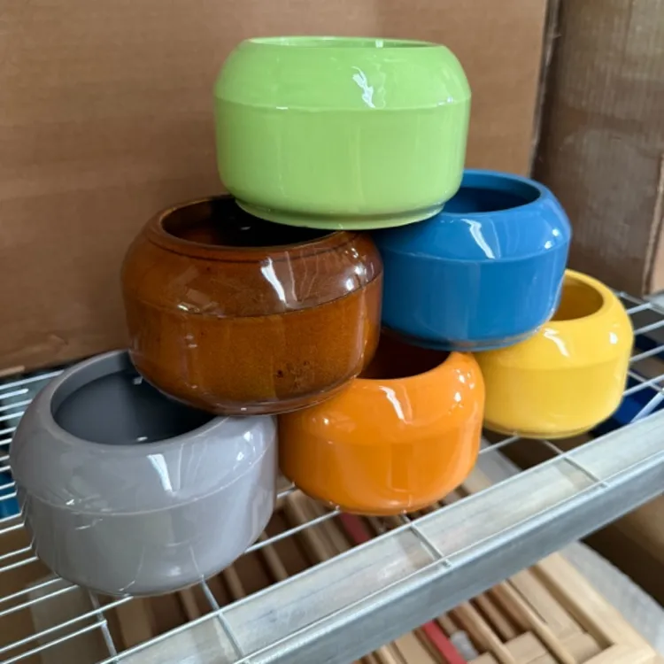 鸽子加厚彩釉陶瓷罐 食水保健砂防侧翻