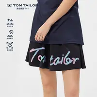 TOM TAILOR德国运动休闲女士针织短裤时尚五分裤夏季TTKTB2202D