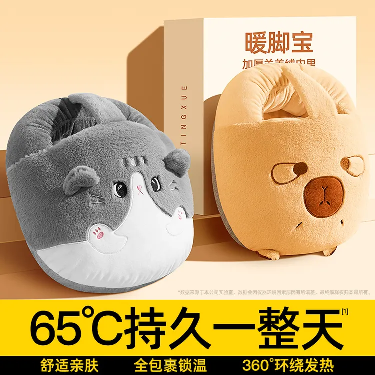 生日礼物送女生朋友老婆闺蜜法兰绒暖脚宝神器充电保暖实用高档