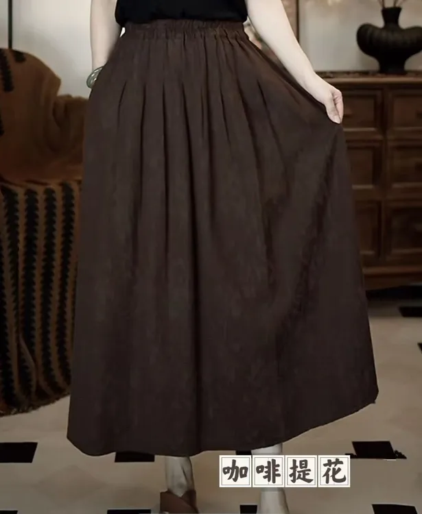 2539 秋冬新款提花半身裙