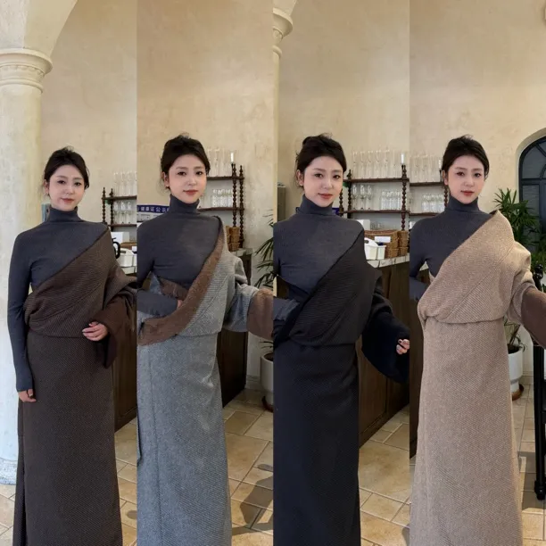 （男女都有）冬季加厚加绒藏式藏袍民族风保暖长款