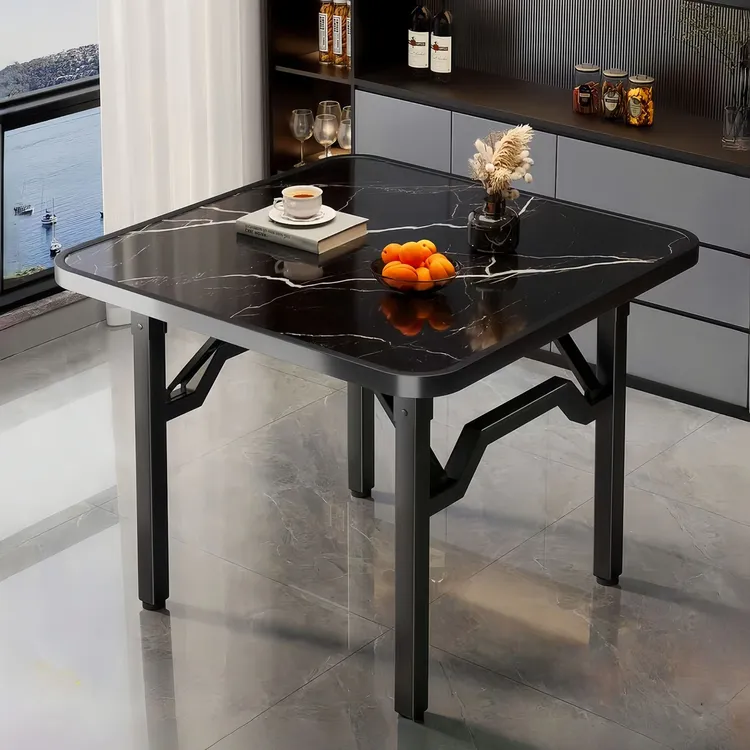 可折叠桌子餐桌家用小户型出租屋专用户外便携摆摊吃饭方桌正方形