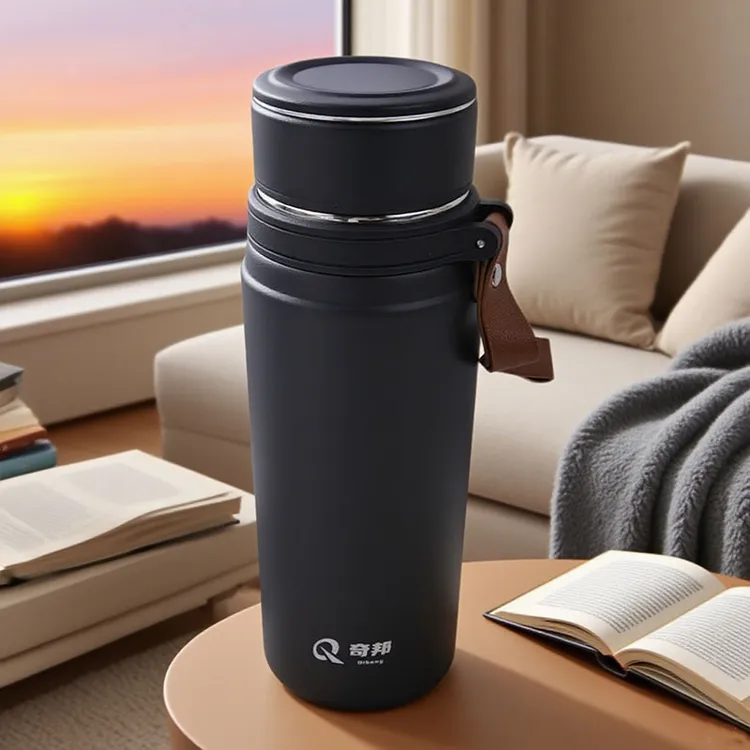 奇邦乐清大号便携保温杯大容量家用外出方便真空不锈钢水杯车载