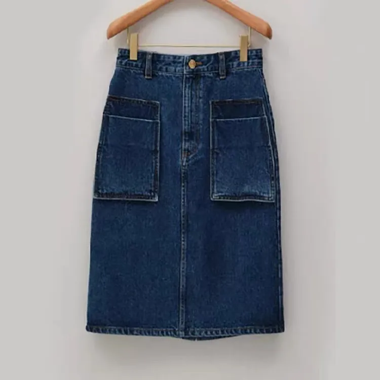 EENK 设计师品牌 25早秋牛仔大口袋半裙时尚简约女款