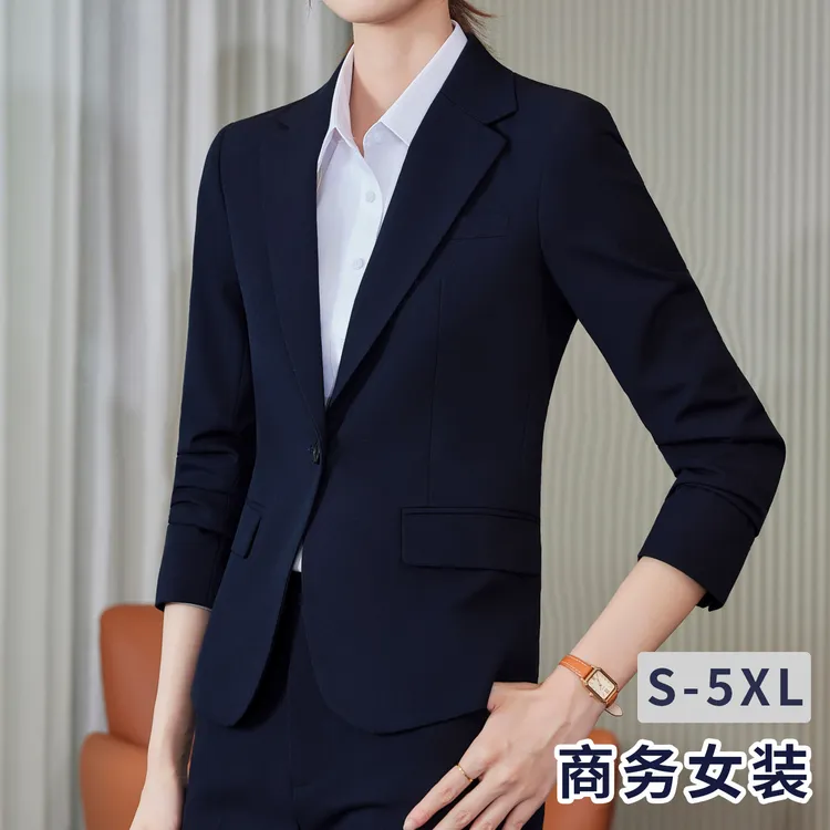 西装外套女士商务职业装套装大学生面试一粒扣西装正装通勤工作服