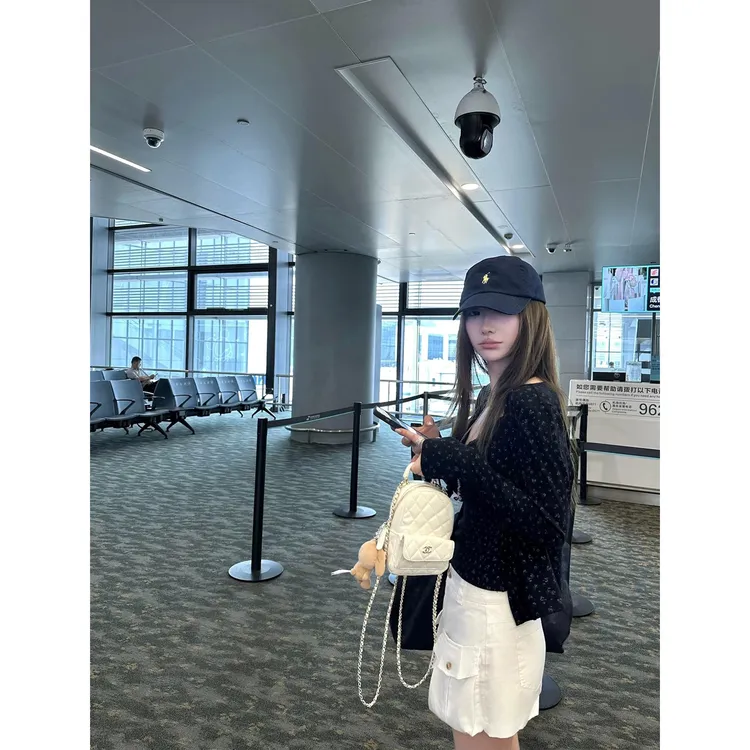 韩风ins小众时尚夏日碎花蕾丝吊带开衫两件套