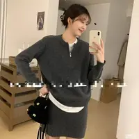 小橙子 针织两件套