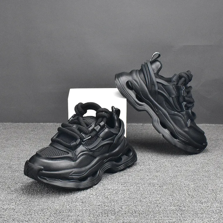 玛古芭板鞋厚底增高休闲韩版潮流男鞋新款百搭低帮高级感休闲鞋子