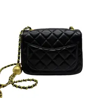 【私定真皮包】香香金球方胖-18-0009-黑色