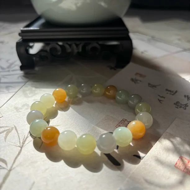 多宝手串卡10mm天然和田玉夏季必带百搭显白档次拍一发一多样性