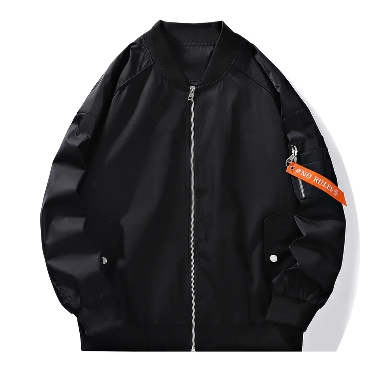 现货飞行员夹克男士潮流春秋宽松工装棒球服潮情侣款休闲外套百搭