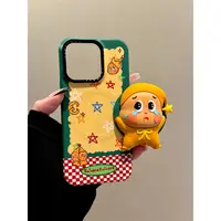 适用苹果iphone16promax硅胶星星15pro创意磁吸14支架13ins手机壳