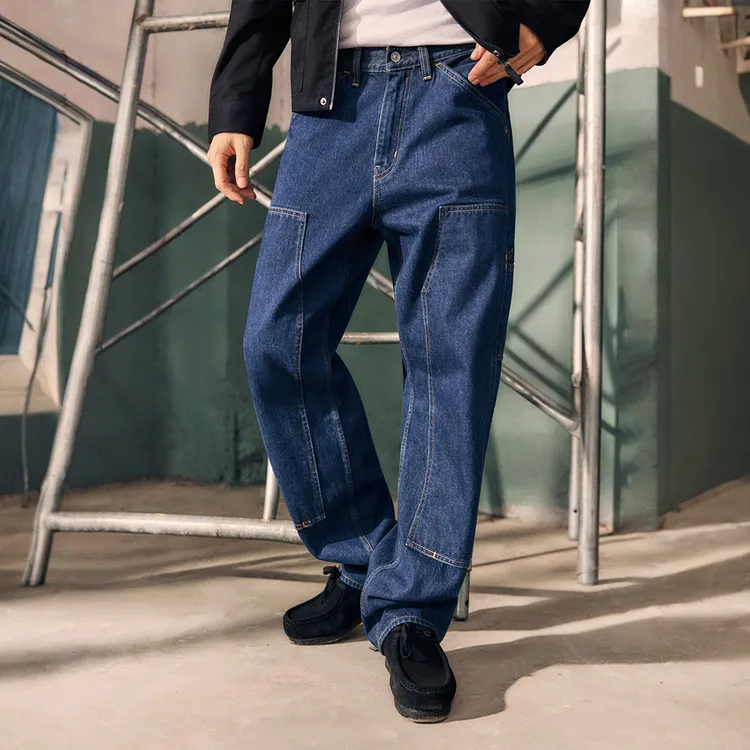 Levi's李维斯25年秋冬男士复古565宽松休闲直筒工装伐木裤牛仔裤