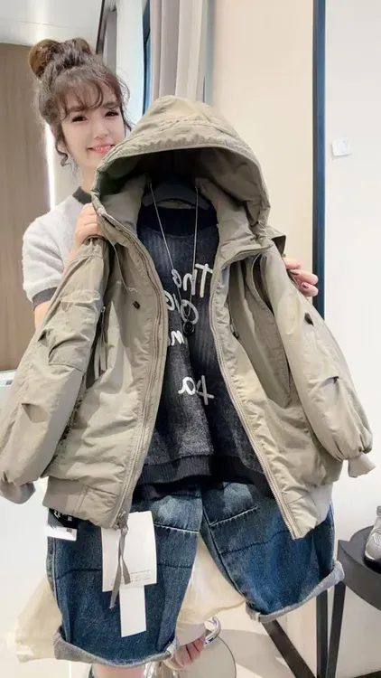 男童冬季新款棉衣中大童洋气冬装宽松休闲棉服保暖外套