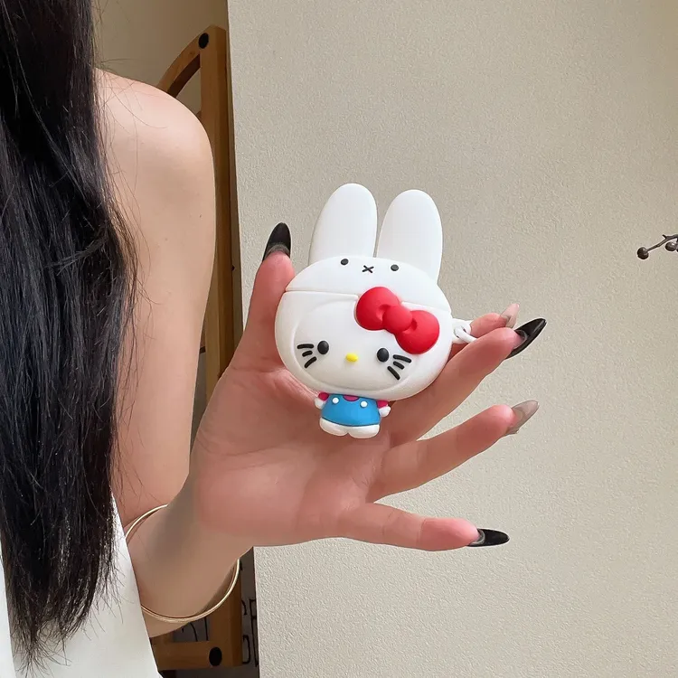 米菲兔kt猫适用airpods pro3代4代降噪版5代苹果可爱耳机壳保护套