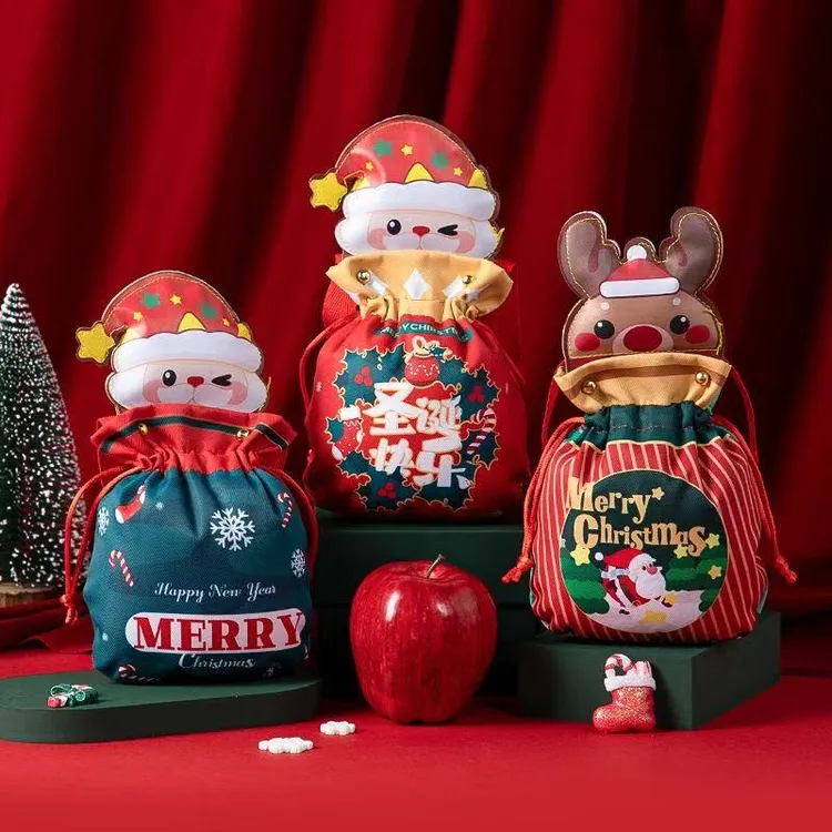 新款圣诞节福袋礼品袋布包平安夜苹果袋礼品包礼物高级感手提挎包