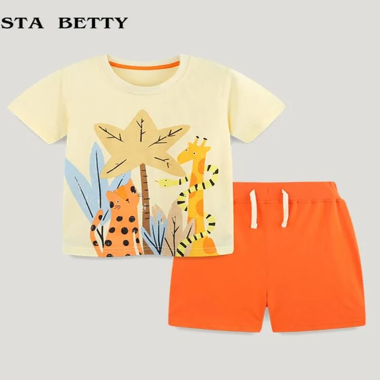 2025年款衣服儿童小孩衣服童装服装男童夏装套装