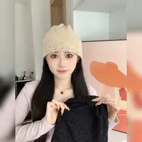 春秋冬专用棉内里磨毛蕾丝月子帽防风吸汗透气月子专用堆堆帽