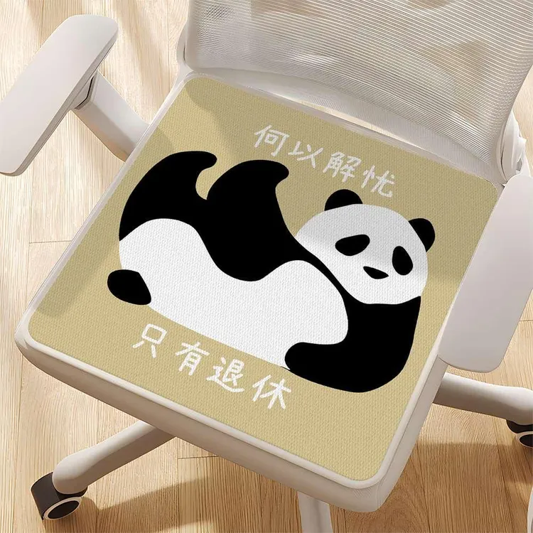 卡通汽车冰丝坐垫夏季凉垫办公室椅子防滑冰丝垫子学生冰丝凉垫