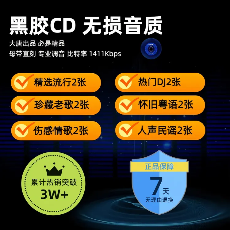 【到手12张】汽车载cd碟片2025流行热门dj新歌无损音质黑胶cd高品质
