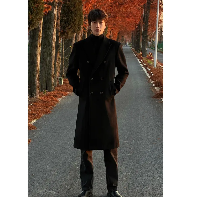 TENG-新年限定高定羊毛大衣布雷泽男士大衣可拆卸内胆28399-1
