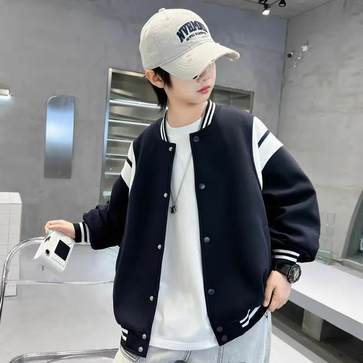 儿童秋装外套2025新款中大童秋款棒球服运动帅气上衣S9434
