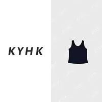 KYHK简约纯色百搭休闲U领修身正常款打底背心240362