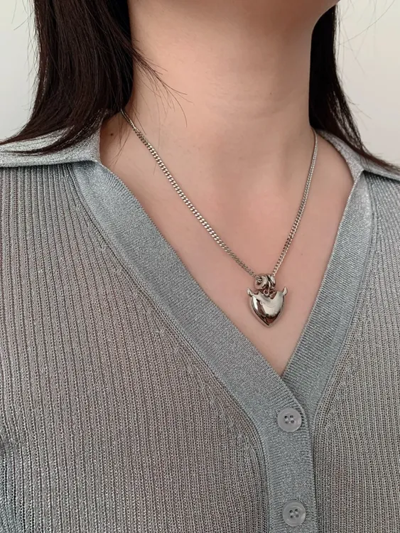 合金项链 品牌授权Justineclenquet小恶魔项链Satnecklace